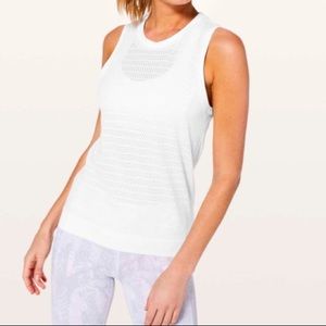 Lululemon Breeze By Muscle Tank II White